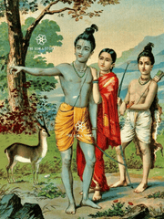 Sita and the Golden Deer by Ravi Varma Press Print (18×24)