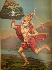 Hanuman Carrying Dronagiri Mountain Print (18×24)