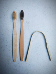 Oral Care Kit with Charcoal Toothbrush