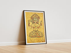 Goddess Indrani Poster (A3 Size) – Rare 17th Century Tantric Art Reprint