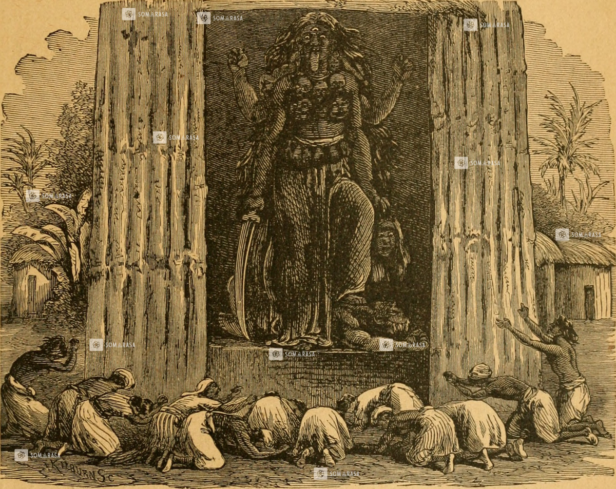 Goddess Kali - Morning Worship Scene (18×24 in Poster)