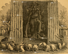 Goddess Kali - Morning Worship Scene (18×24 in Poster)