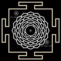 Kameshwari Yantra - The First Nitya, Goddess of the Waxing Moon & the Fire of Divine Desire (14 × 14 in Poster)