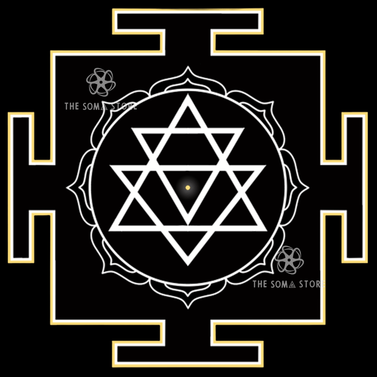 Kulasundari Yantra - The Ninth Nitya, Most Beautiful of the Kula & the Sovereign Grace of Sacred Lineage (14 × 14 in Poster)