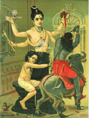 Śiva Saving Mārkaṇḍeya - Triumph over Death (18 × 24 in Poster)