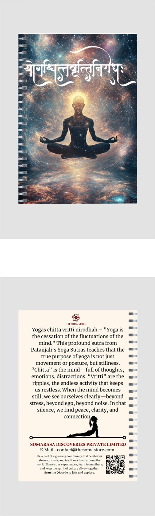 Yogas Chitta Vritti Nirodhah Notepad (A5 Size) – A Journal for Stillness & Inner Clarity