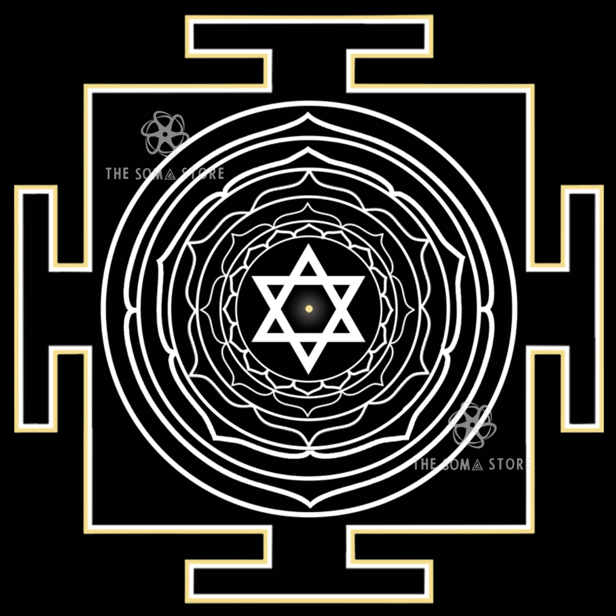 Nitya Yantra - The Tenth Nitya, Goddess of the Eternal & the Ever-Present Fullness of the Divine (14 × 14 in Poster)