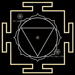 Nityaklinna Yantra - The Third Nitya, Goddess of Eternal Moistness & the Ever-Flowing Grace of the Divine (14 × 14 in Poster)