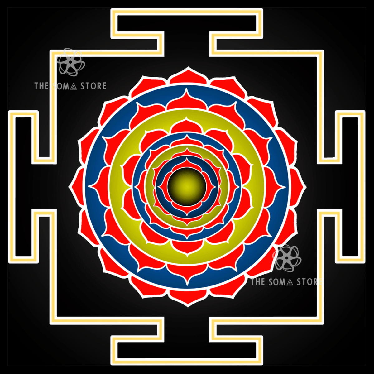 Parashurama Yantra - Sacred Geometry of the Warrior Sage, Divine Wrath & the Restoration of Dharma (14 × 14 in Poster)