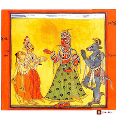 Devi Receiving the Homage of Gods and Demons Alike – 14x14 Art Poster