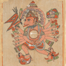 Hanuman in His Tantric Five-Headed Pañcha-Mukha Form (14×14 in Poster)