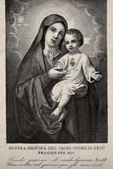 Our Lady of the Sacred Heart - Virgin Mary with the Infant Jesus (16 × 24 in Poster)