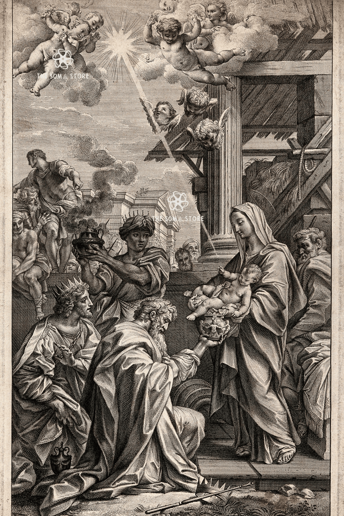The Adoration of the Magi - The Three Kings Honor the Infant Christ (16 × 24 in Poster)