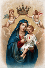 Our Lady of the Sacred Heart - Virgin Mary with the Infant Christ (16 × 24 in Poster)