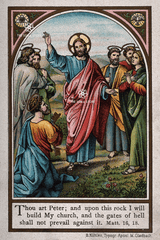 “Thou Art Peter” - Christ Appoints Peter as the Rock of the Church (16 × 24 in Poster)