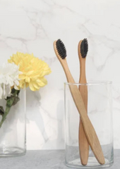 Oral Care Kit with Charcoal Toothbrush