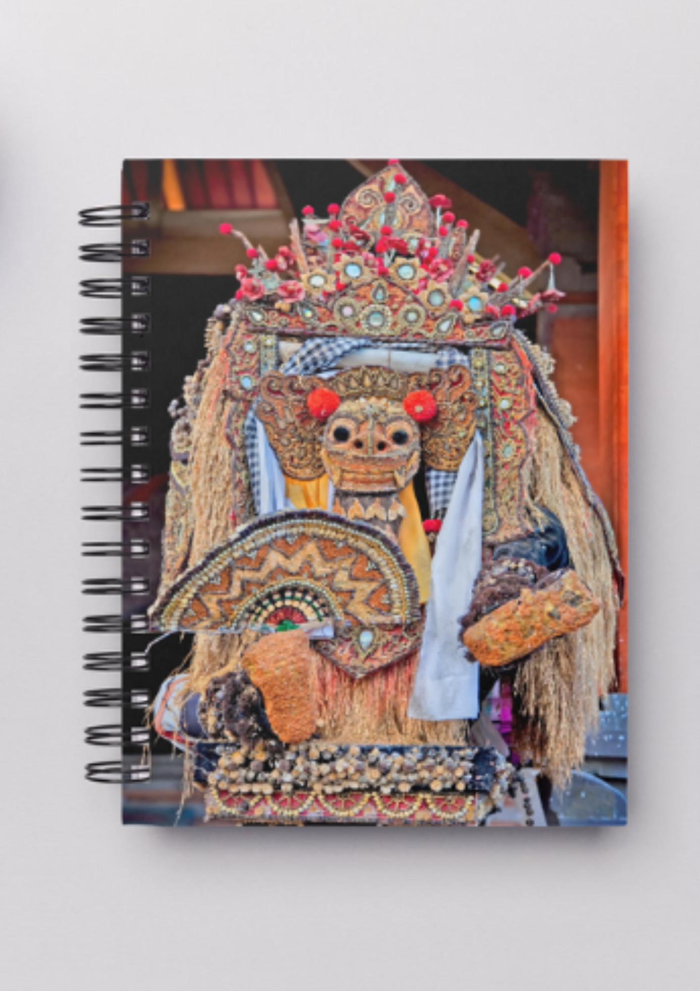 Barong Mask Notepad (A5 Size) – Guardian Spirit of Bali in Your Hands
