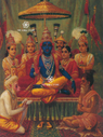 Ram Darbar - Assembly of Rama by Ravi Varma Print (18×24)