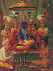 Ram Darbar - Assembly of Rama by Ravi Varma Print (18×24)
