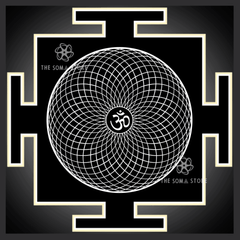 Sahasrara Chakra Yantra - Sacred Geometry of the Thousand-Petalled Crown & the Infinite Consciousness (14 × 14 in Poster)