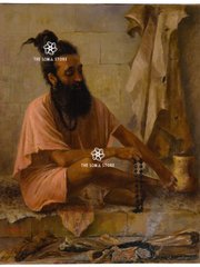 Vishvamitra in Meditation by Raja Ravi Varma Print (18×24)