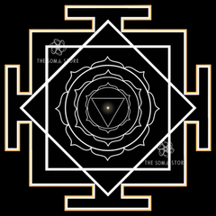 Shivadooti Yantra - The Seventh Nitya, Goddess Who Sent Shiva as Her Emissary & the Sacred Power of Divine Mediation (14 × 14 in Poster)