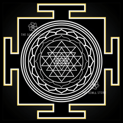 Dasha Mahavidya Yantra - Complete Set of Ten Cosmic Wisdom Goddesses - The Full Circle of Divine Feminine Liberation (14 × 14 in Each Poster)