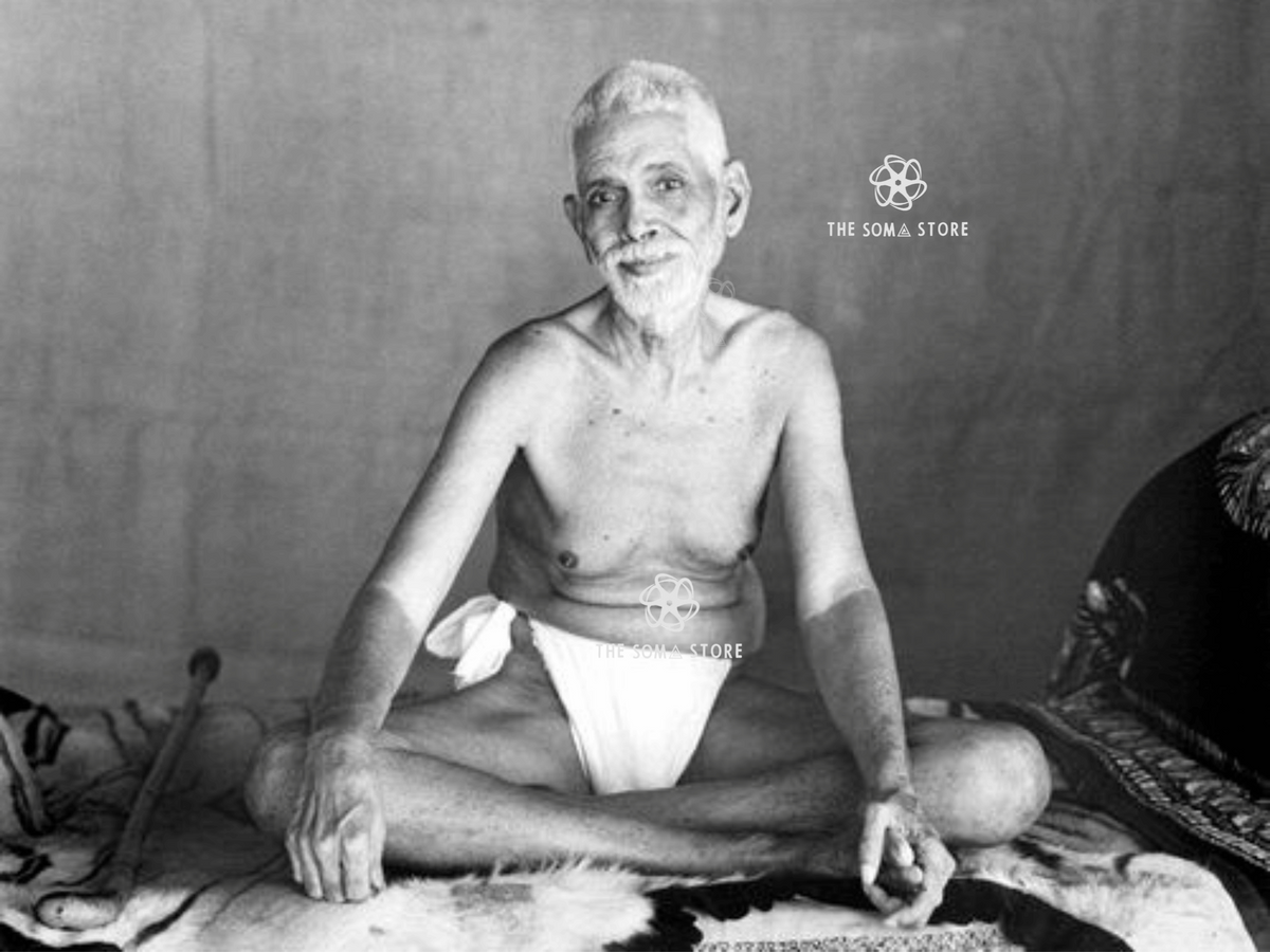 Sri Ramana Maharshi (1948 Portrait) - Historical Portrait (18 × 24 in Poster)