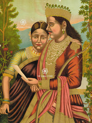 Sudhanwa and Prabhavati by Ravi Varma Press Print (18×24)