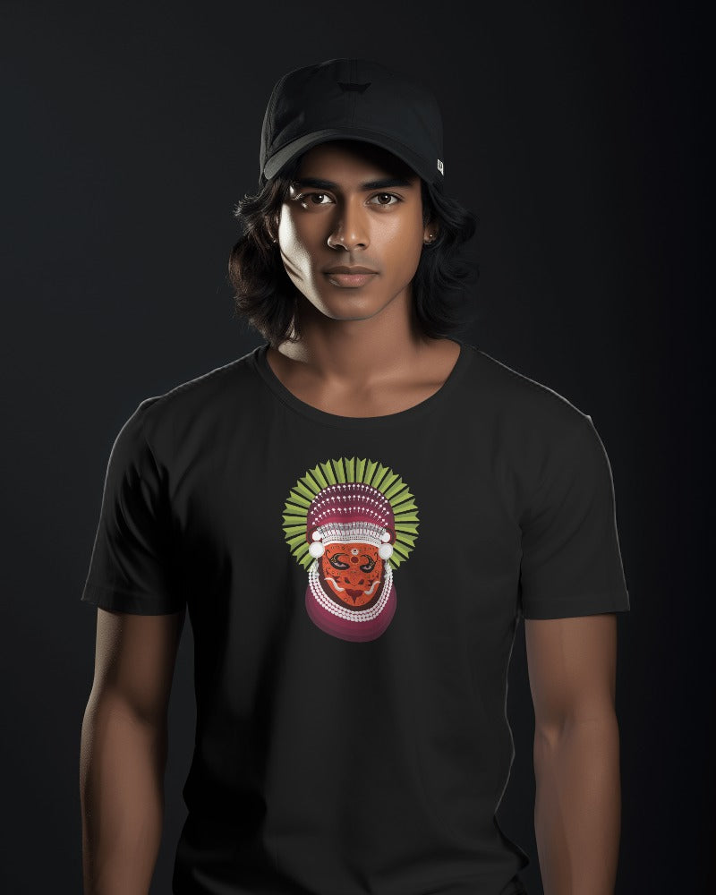 Unisex T-shirt : Theyyam Mask Print