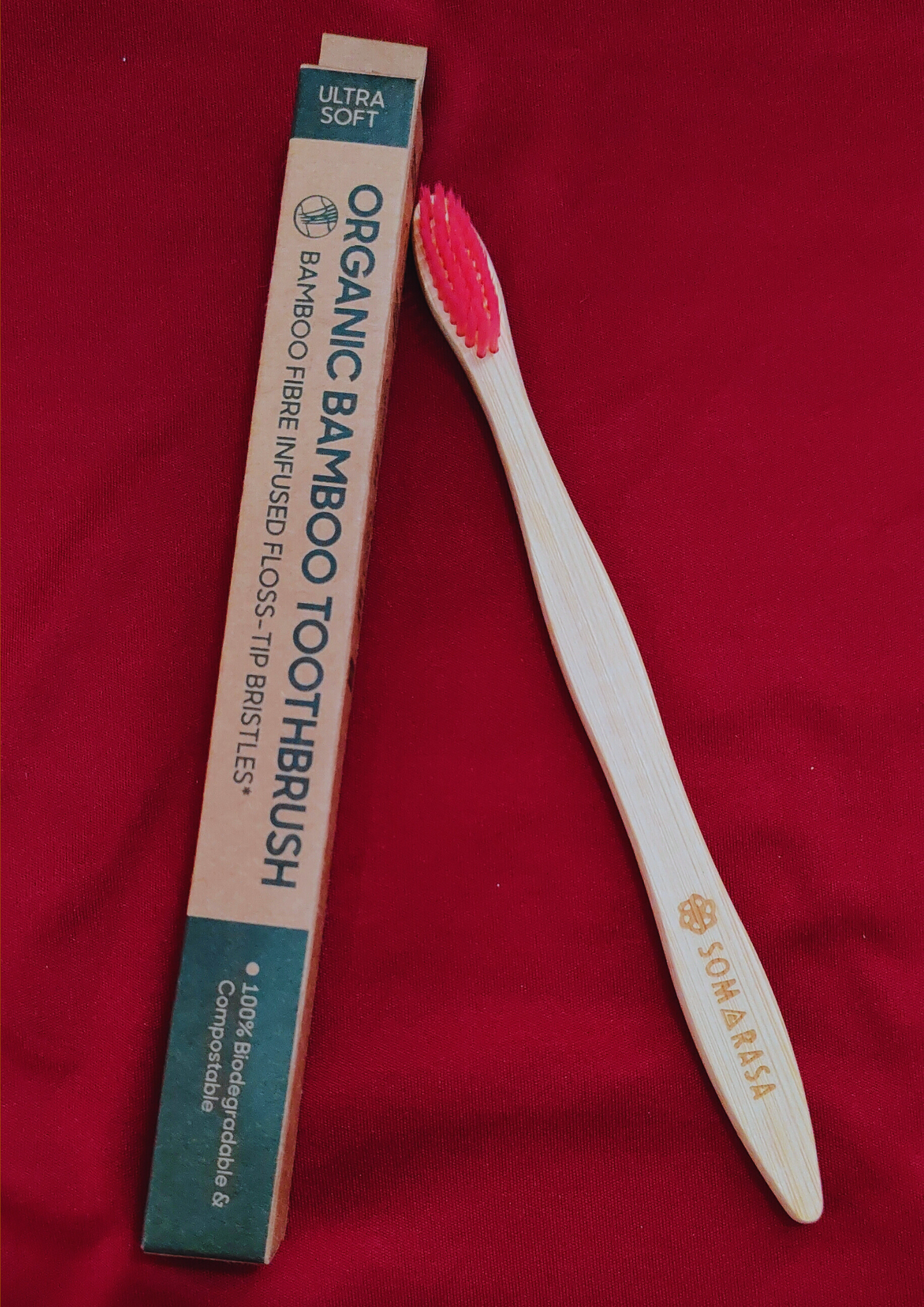 Bamboo Toothbrush with S-Curve Handle Set of 2