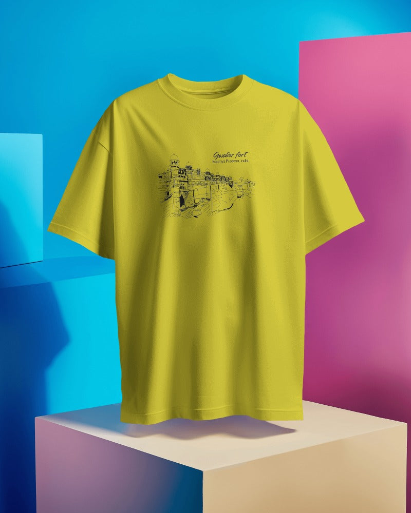 Pure Cotton Unisex T-Shirt - Gwalior Fort