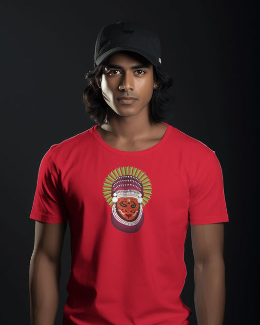 Unisex T-shirt : Theyyam Mask Print