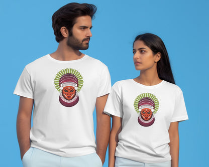 Unisex T-shirt : Theyyam Mask Print