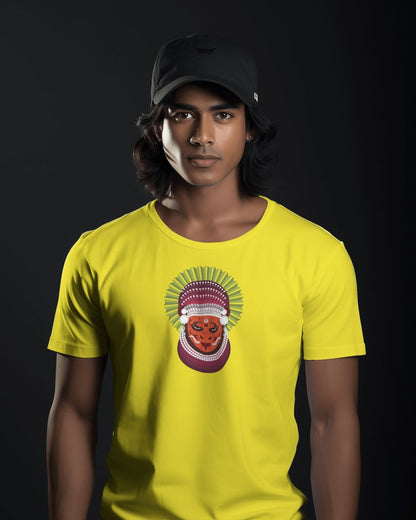 Unisex T-shirt : Theyyam Mask Print